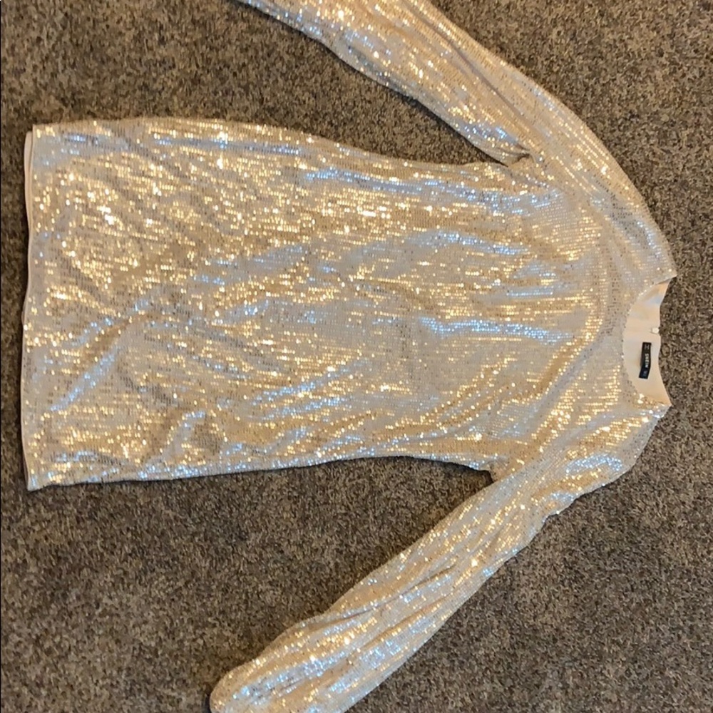 SHEIN New Years sparsely long sleeve dress